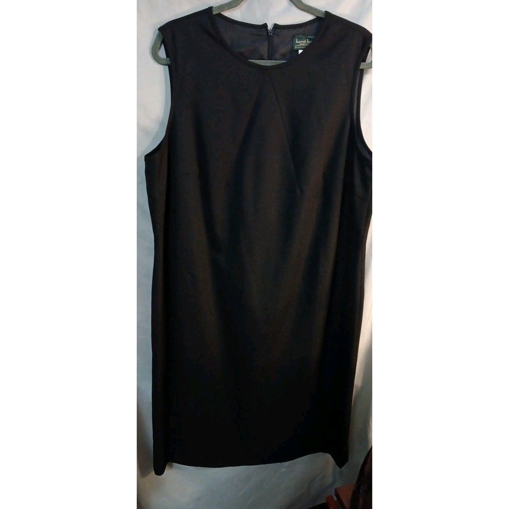 Vtg  Harve Benard Holtzman 16 W Women's Black 98% Wool Lined Russia Made EUC